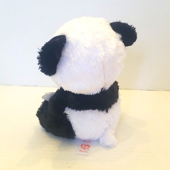 NWT Ty Beanie Boo 🐼 Panda Bamboo Plush Toy - Picture 4 of 9